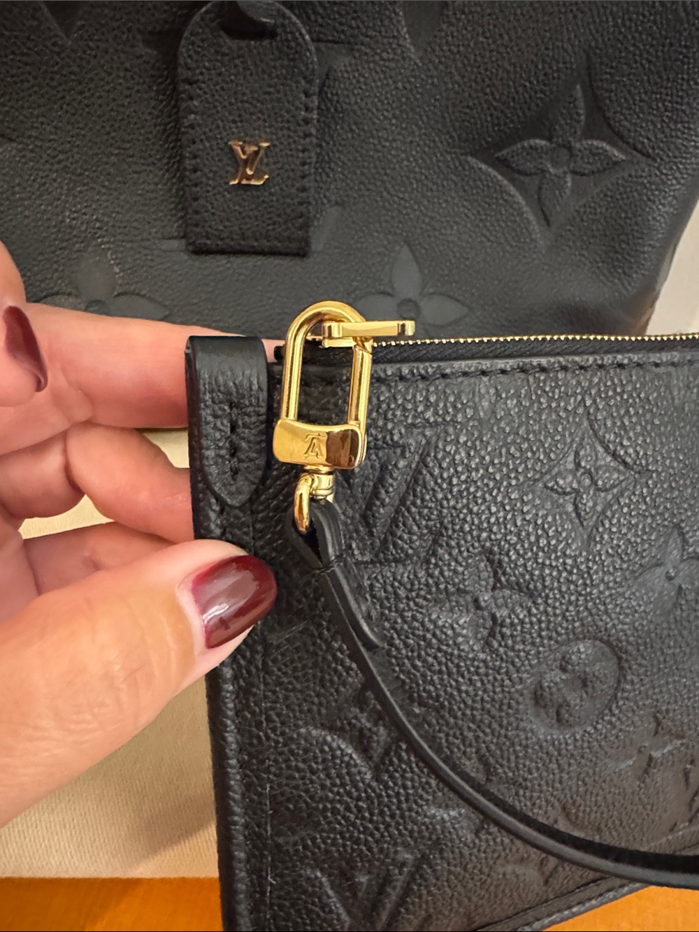 Louis Vuitton Black Monogram Empreinte CarryAll PM Bag Set - Picture 7 of 9